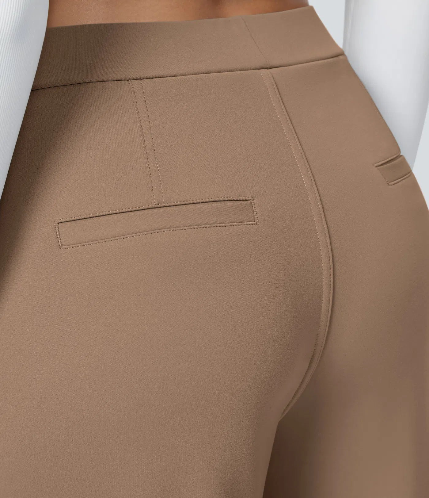 COMFRA™ High Waisted Pocket Straight Leg Work Pants